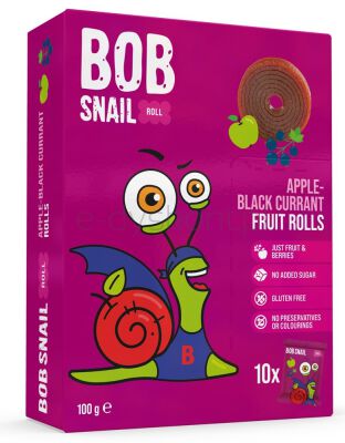 Bob Snail Przekąska Jabłko-Czarna Porzeczka 100G