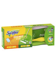 Swiffer Zestaw: 1 Mop + 8 Ściereczek, 1 Miotełka + 1 Wkład Do Zbierania Sierści
