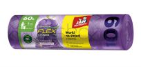 Jan Niezbędny Worki na śmieci magnum flex, z taśmą, 60l, 8szt., lawendowe - 2