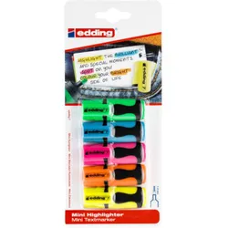 Edding Mini zakreślacz e-7/5 BL 1-3mm, 5 szt., blister, mix kolorów