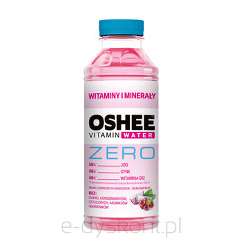 Oshee Vitamin Water Witaminy I Minerały Zero 555Ml