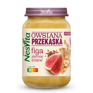 NESVITA Owsiana Przekąska Figa Siemię Lniane 190g