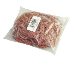 Q-Connect Gumki Recepturki 100G, Średnica 50Mm, Czerwone 