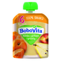 Bobovita Morele Z Jabłkiem I Gruszką Po 6 Miesiącu 80 G