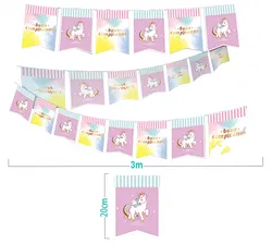 Girlanda PARTY GO Unicorn, 3m, różowa