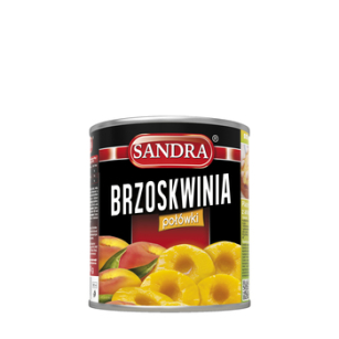Brzoskwinia Połówki Sandra 2600g 