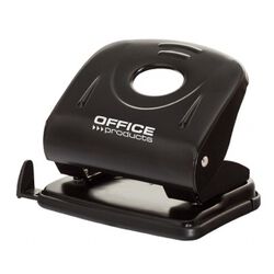 Office Products Dziurkacz dziurkuje do 30 kartek, metal, czarny