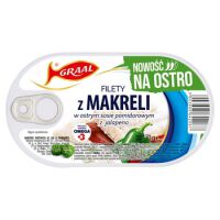 Graal Filety z makreli w ostrym sosie pomidorowym z jalapeno 170g