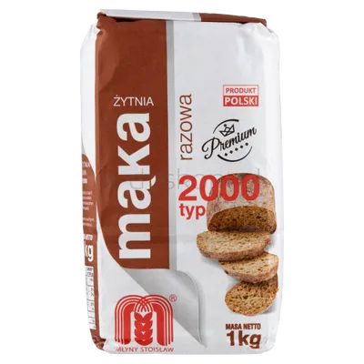 Stoisław Mąka Żytnia Typ 2000 Razowa 1 Kg