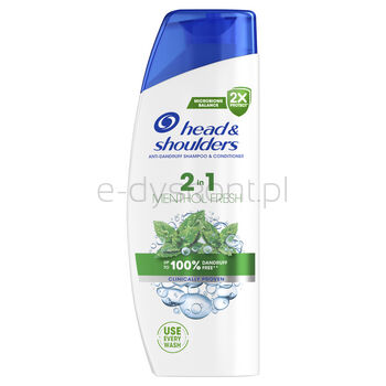 Head & Shoulders Szampon Przeciwłupieżowy Menthol Fresh 2 w 1 330 ml