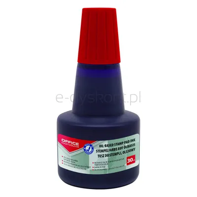 Office Products Tusz Olejowy Do Pieczątek Metalowych 30Ml, Czerwony