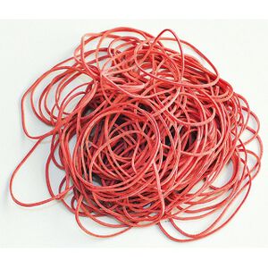 Q-Connect Gumki recepturki 100g, średnica 50mm, czerwone