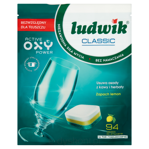 Ludwik Tabletki Do Zmywarek Classic Lemon 94 Szt. Doypack