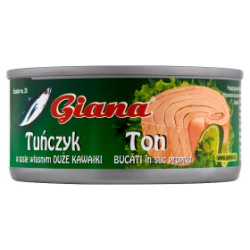 Giana Tuńczyk Kawałki W Sosie Własnym Duże Kawałki 170G