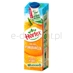 Hortex Pomarańcza Sok 100% Karton 1L
