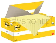 Karteczki Samoprzylepne Post-It® (654Cy-Vp20), 76X76Mm, (16+4)X100 Kart., Żółte, 4 Bloczki Gratis - 2