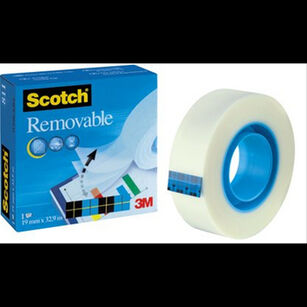 Odklejalna taśma samoprzylepna Scotch® Removable Magic™, w pudełku, 19mm x 33m