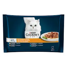 Gourmet Perle indyk, kaczka, tuńczyk, jagnięcina 4x85g