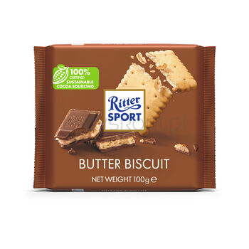 Ritter Sport Czekolada Mleczna z herbatnikiem 100g