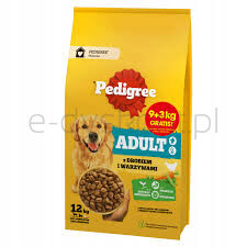 Pedigree Sucha Karma Z Drobiem I Warzywami 12Kg