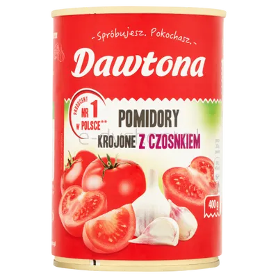 Dawtona Pomidory Krojone Z Czosnkiem 400G 