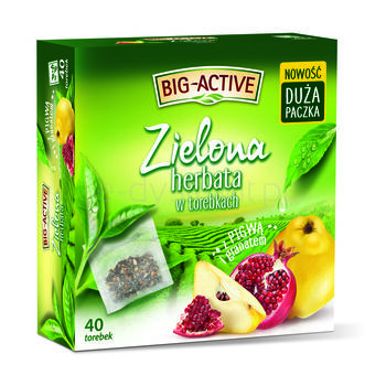 Big-Active Herbata Zielona Pigwa Z Granatem 40 Torebek 1,5G