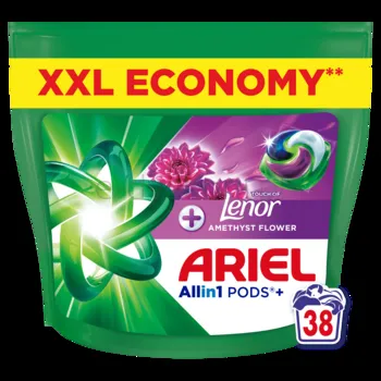 Ariel All in 1 PODS + Touch Of Lenor Amethyst Flower 38 prań