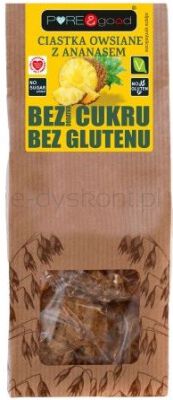 Pure & Good Ciastka Owsiane Z Ananasem Bezgl. B/C Cukru 150G
