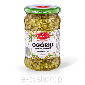 Urbanek Ogórki Konserwowe Drobna Kostka 340G/200G 