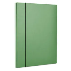 Office Products Teczka-pudełko z gumką PP, A4/40, zielona 