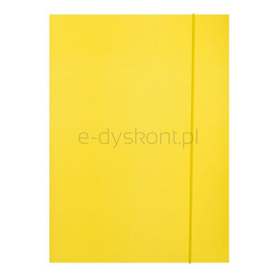Teczka z gumką OFFICE PRODUCTS, Fluo soft touch, karton/lakier, A4, 320gsm, 3-skrz., mix kolorów