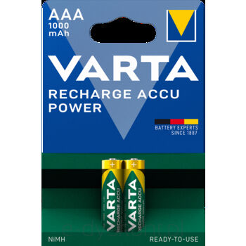 Varta Akumulatorki RECHARGE ACCU Power 1000 mAh AAA 2 szt.