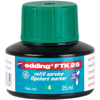 Edding Tusz do uzupełniania markerów do flipchartów e-FTK 25 zielony [BIURO]