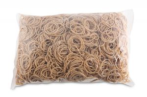 Office Products Gumki recepturki średnica 30mm, 1,5x1,5mm, 60% kauczuku, 1000g, zgrzewka, naturalne