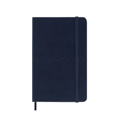 Kalendarz dzienny MOLESKINE 2025, 12M, P, twarda oprawa, 9x14cm, sapphire blue