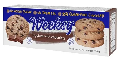 Kruche Ciasteczka Z Czekoladą B/C 120G
