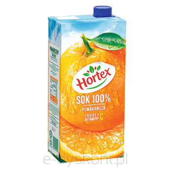 Hortex Sok 100% Pomarańcza Karton 2 L