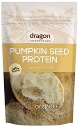 Dragon Superfoods Białko z pestek dyni, 61% białka bez dodatku cukru, bezglutenowe BIO 200 g