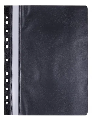 Skoroszyt Office Products, Pp, A4, Miękki, 100/170Mikr., Wpinany, Czarny