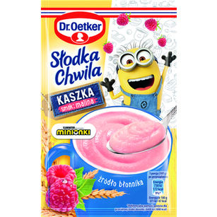 Dr.Oetker Słodka Chwila Minionki Kaszka Smak Malina 47G