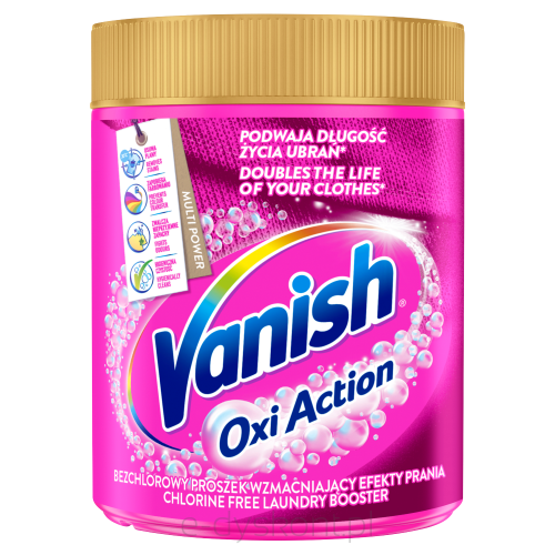 Vanish Oxi Action Odplamiacz Do Tkanin W Proszku 470 G