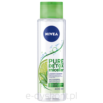 Nivea Szampon Detoksykujący Micelarny Pure Detox Z Organiczną Zieloną Herbatą I Limonką 400Ml