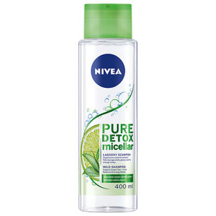 Nivea Szampon Detoksykujący Micelarny Pure Detox Z Organiczną Zieloną Herbatą I Limonką 400Ml