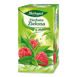 Herbapol Herbata Zielona Z Maliną (20 Torebek X 1,7G) 34G