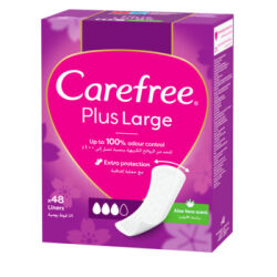 Carefree Plus Large Aloe, Wkładki Higieniczne 48 Szt.