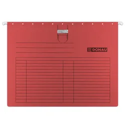 Donau Teczka zawieszkowa z wąsem, A4, 230gsm, czerwona