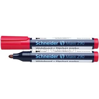 Schneider Marker do tablic Maxx 290, okrągły, 2-3mm, czerwony [BIURO]