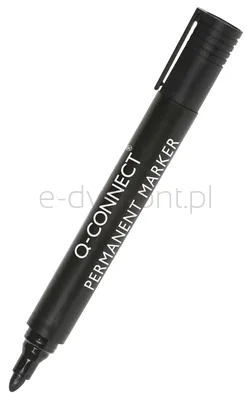 Marker Permanentny Q-Connect, Okrągły, 2-3Mm (Linia), Czarny