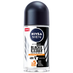 Nivea Men Antyperspirant BlackWhite Invisible Ultimate Impact Roll-On 50Ml