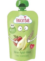 Fruchtbar Mus gruszka, jabłko, proso BIO 100 g